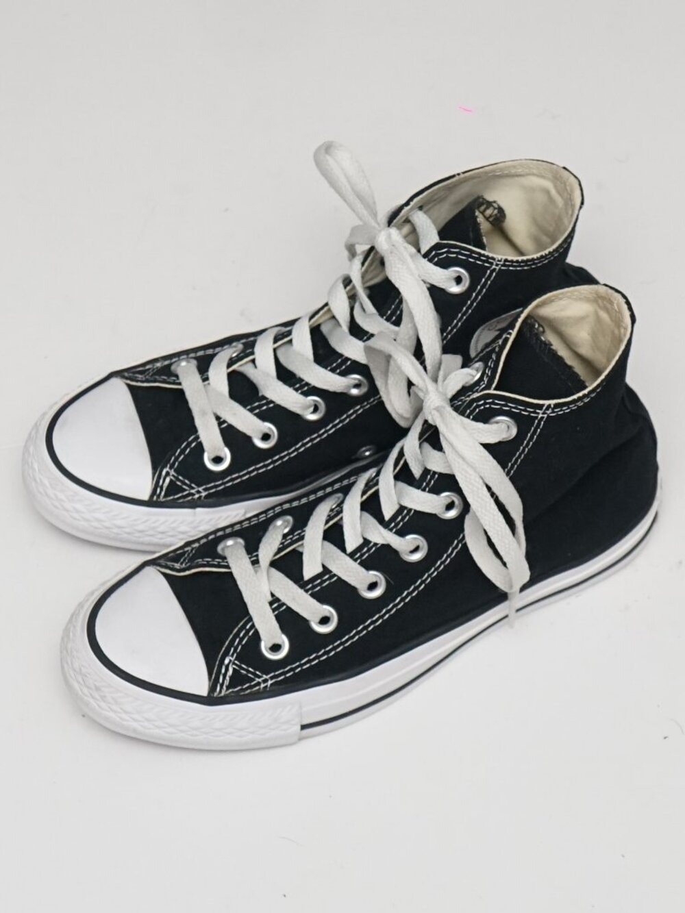 Converse Chuck Taylor All Star High Top Canvas Sneakers Black/White Size 6.5